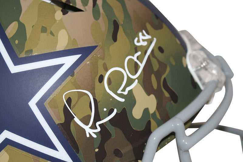 Michael Irvin Signed Dallas Cowboys Authentic Camo Speed Helmet