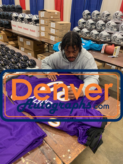 Isiah Likely Autographed Purple Pro Style Jersey (Beckett COA)