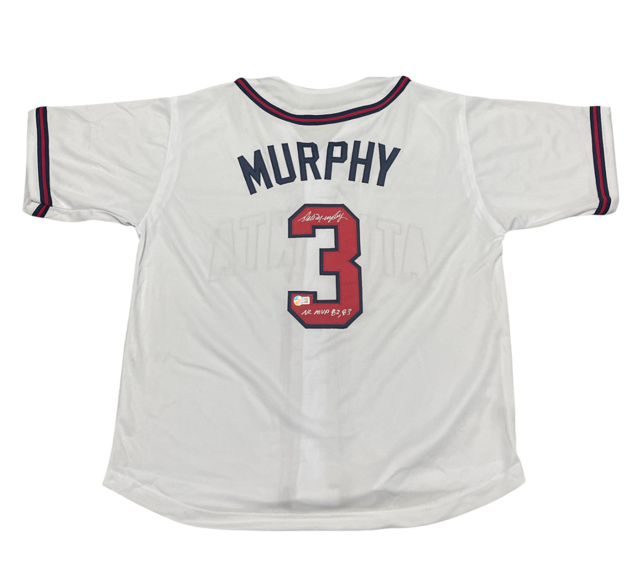 Dale Murphy Signed Atlanta Braves Custom Jersey NL MVP 82 83 Beckett COA