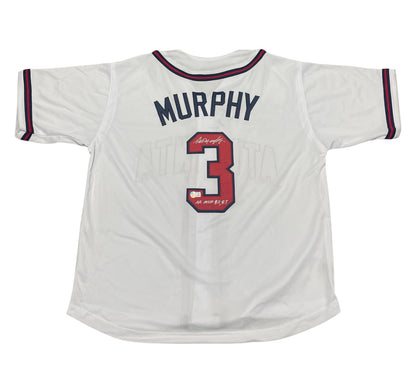 Dale Murphy Signed Atlanta Braves Custom Jersey NL MVP 82 83 Beckett COA