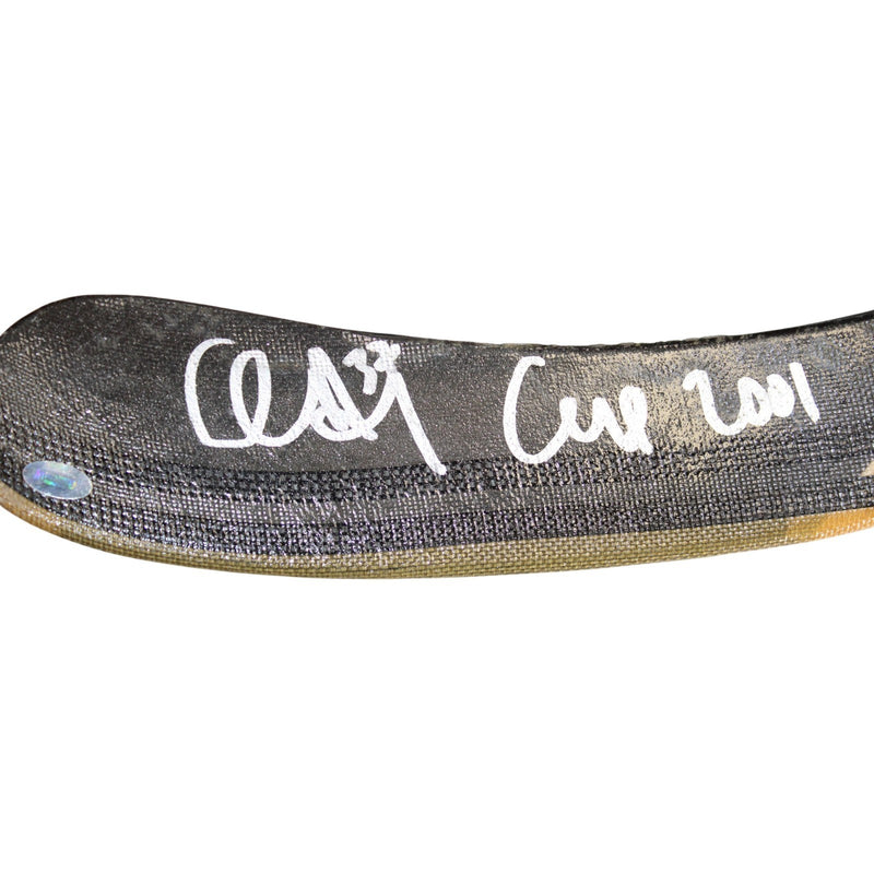 Chris Drury Signed Colorado Avalanche Hockey Stick - "Cup 2001" Inscription
