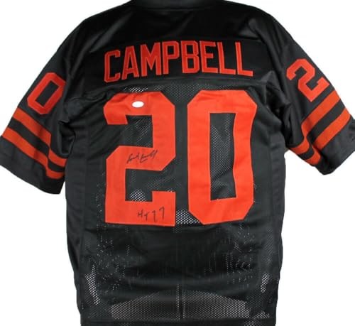 Earl Campbell Signed Black Custom College Style Jersey