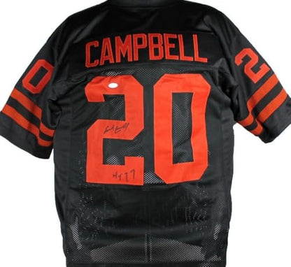 Earl Campbell Signed Black Custom College Style Jersey