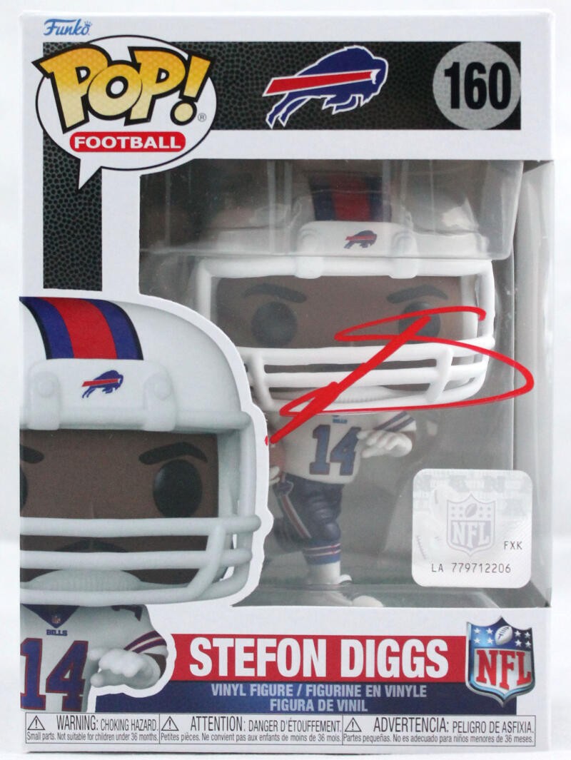 Stefon Diggs Signed Buffalo Bills Funko Pop Figurine #160