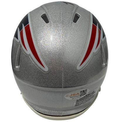 Malcolm Butler Signed New England Patriots Speed Mini Helmet (JSA COA)