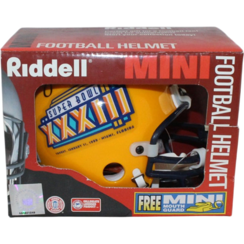 John Elway Signed Denver Broncos Super Bowl XXXIII Mini Helmet (BAS Witness)