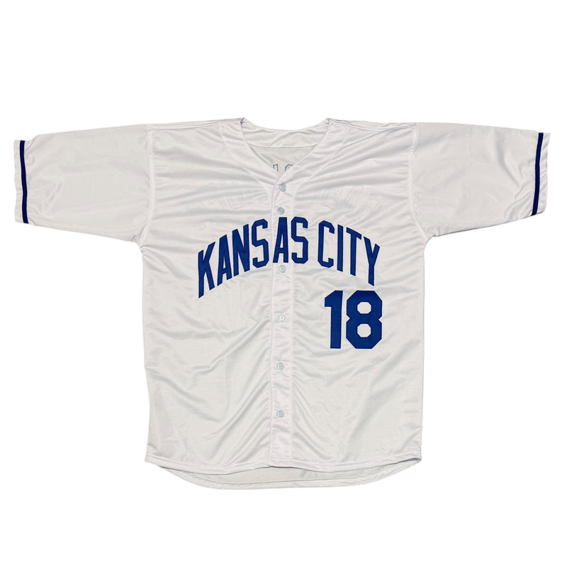 Bret Saberhagen Signed Kansas City Royals Custom Jersey 85 WS MVP JSA COA
