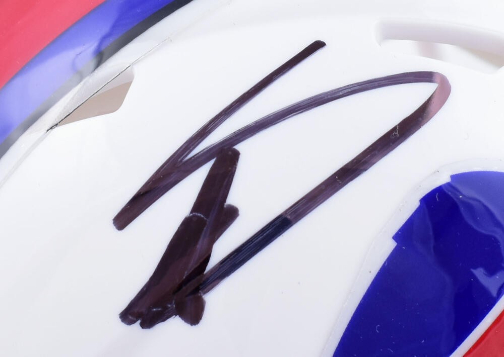 Stefon Diggs Signed Buffalo Bills Speed Mini Helmet - Black