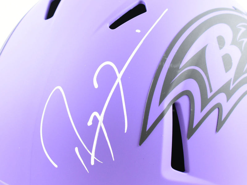 Ray Lewis Signed Baltimore Ravens Full Size Rave Speed Helmet