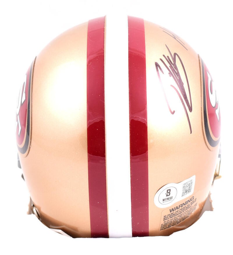 Patrick Willis Signed San Francisco 49ers Mini Helmet HOF Inscription