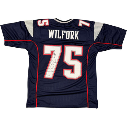 Vince Wilfork Signed New England Patriots Custom Jersey (JSA COA)