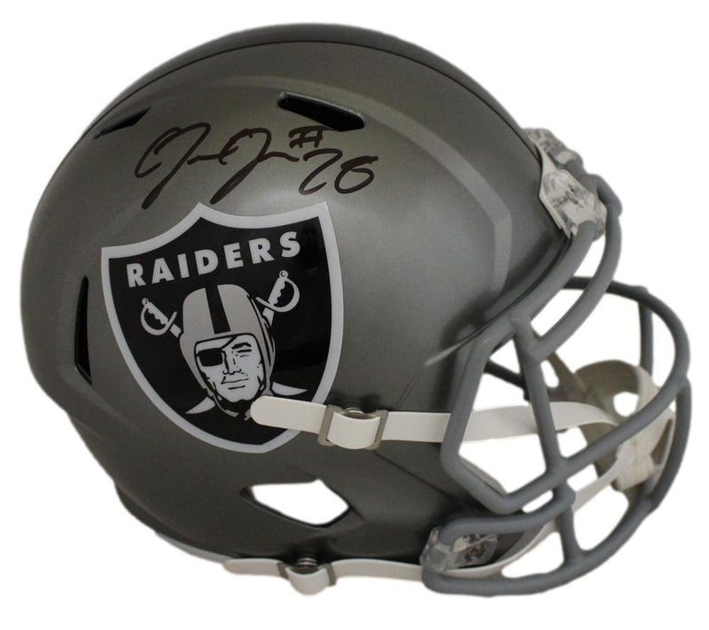 Josh Jacobs Las Vegas Raiders Autographed Full Size Flash Speed Helmet BAS