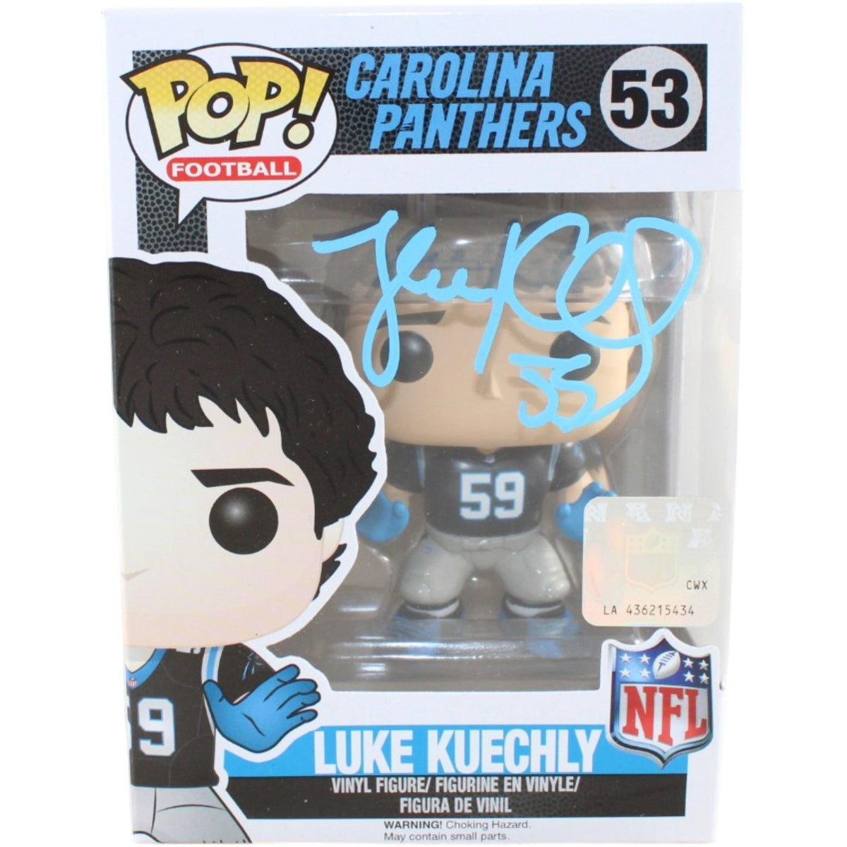 Luke Kuechly Signed Carolina Panthers Funko Pop #53