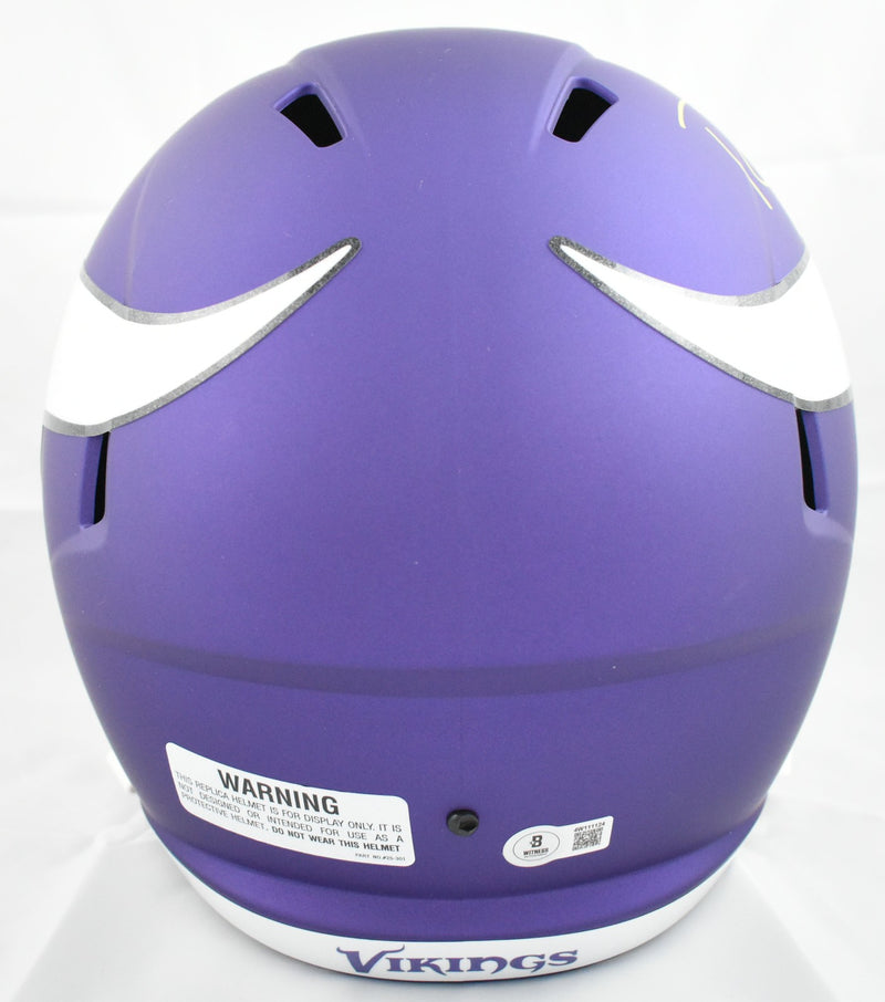 Randy Moss Signed Minnesota Vikings Full Size Speed Helmet - Yellow
