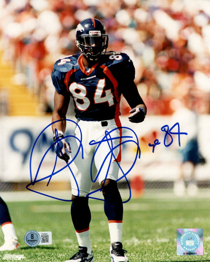 Shannon Sharpe Signed Denver Broncos 8x10 Photo