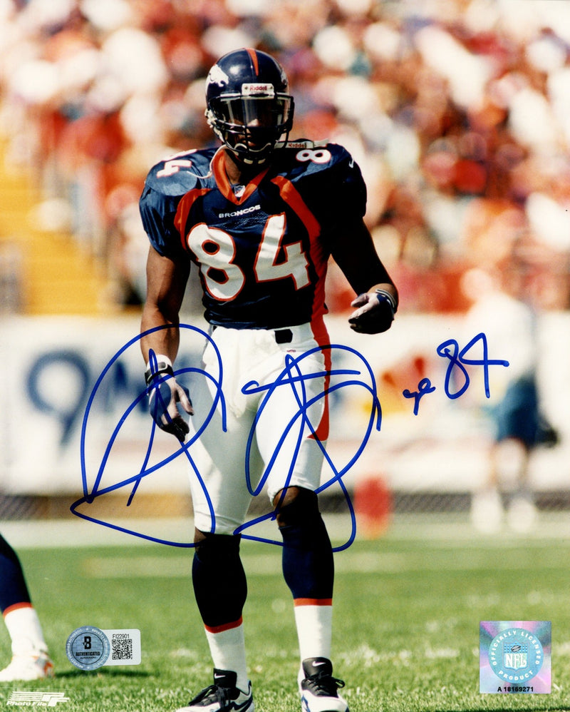 Shannon Sharpe Signed Denver Broncos 8x10 Photo