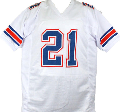 Fred Taylor Signed White Custom Jersey "96 Natl Champs" Inscription