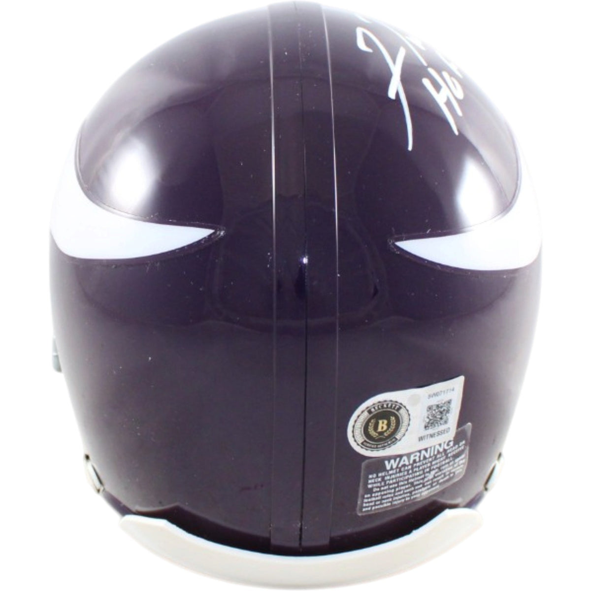 Fran Tarkenton Signed Minnesota Vikings Throwback Mini Helmet