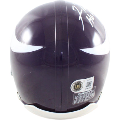 Fran Tarkenton Signed Minnesota Vikings Throwback Mini Helmet