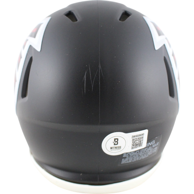 Michael Vick Atlanta Falcons Signed Speed Mini Helmet (Beckett Witness)