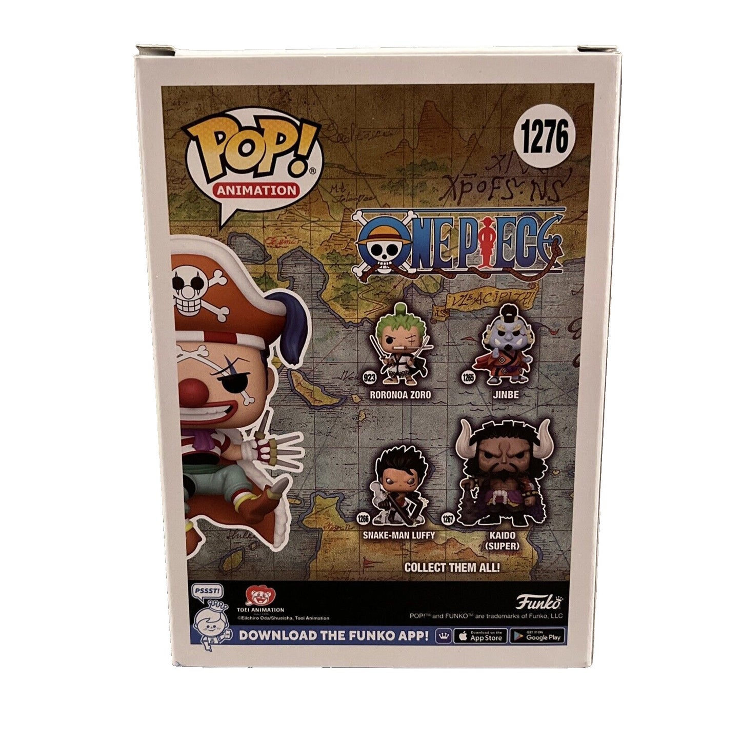 Jeff Ward Signed Buggy the Clown One Piece Funko Pop #1276 (JSA COA)