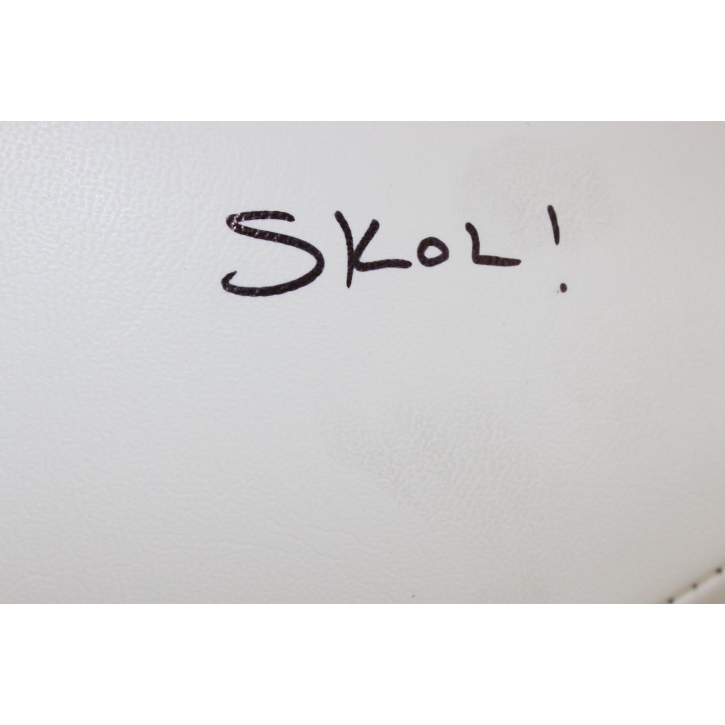 Jordan Addison Signed Minnesota Vikings Logo Football (SKOL Inscription)