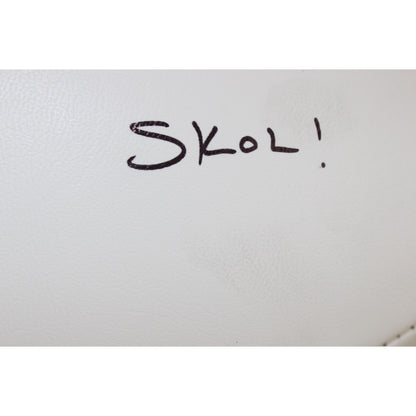 Jordan Addison Signed Minnesota Vikings Logo Football (SKOL Inscription)
