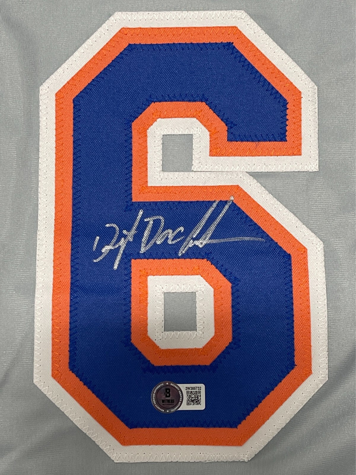 Dwight Gooden Signed New York Mets Custom Jersey (Beckett COA)