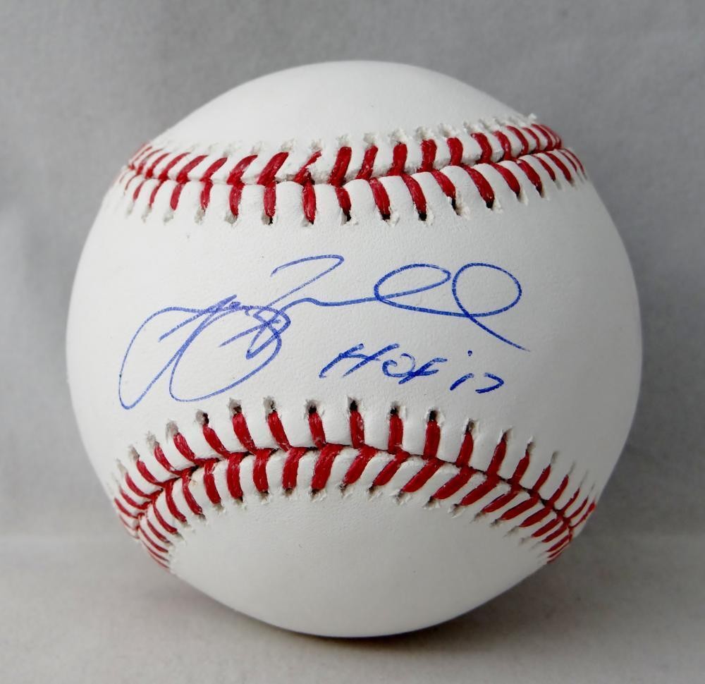 Jeff Bagwell Signed Rawlings Official MLB Baseball - HOF Inscription