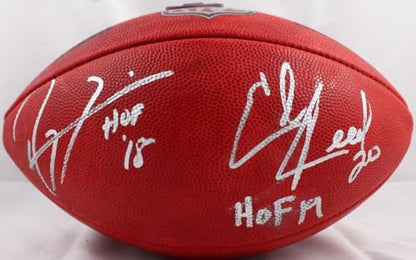 Ray Lewis & Ed Reed Signed NFL Duke Football (HOF Inscriptions)