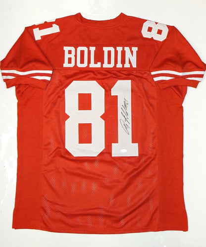 Anquan Boldin Autographed Red Custom Football Jersey