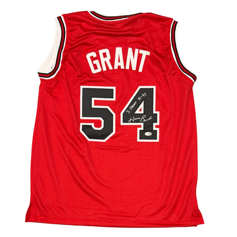 Horace Grant Signed Chicago Bulls Custom Jersey (3-Peat 91-93)
