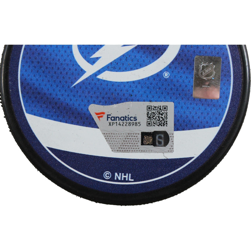 Victor Hedman Autographed Tampa Bay Lightning Reverse Retro Hockey Puck
