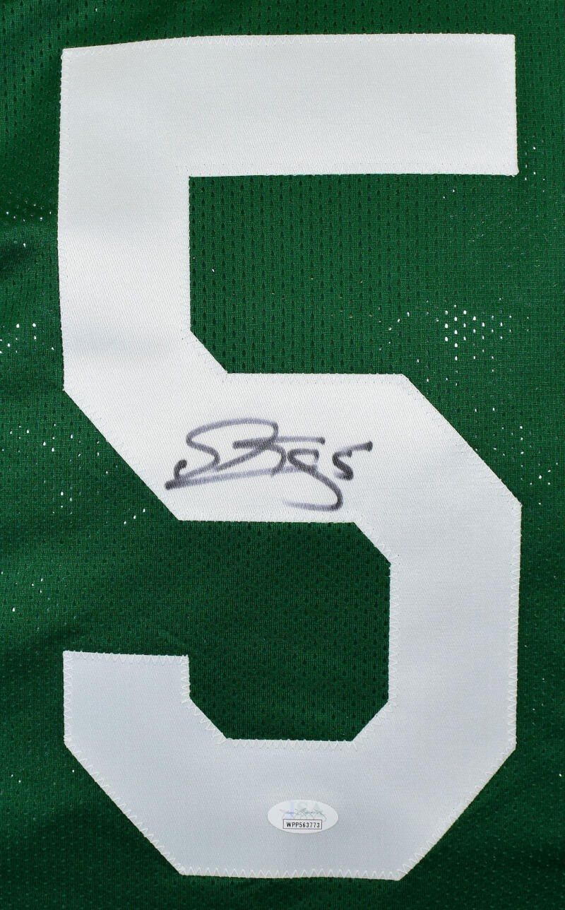 Donovan McNabb Autographed Light Green Custom Jersey