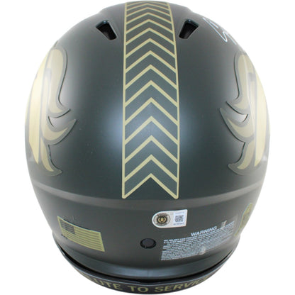 Champ Bailey Signed Denver Broncos Proline Flash Helmet - 2025 Salute to Service