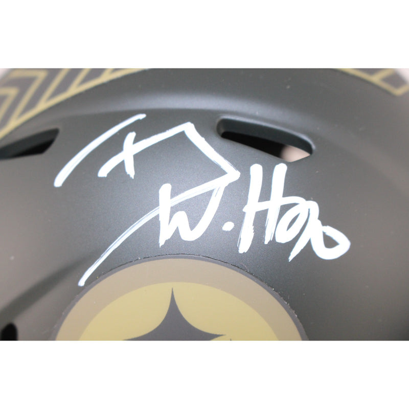 TJ Watt Pittsburgh Steelers Autographed 2025 STS Mini Helmet Beckett