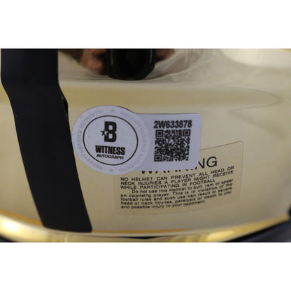 Mike Alstott Signed Purdue Boilermakers Chrome Mini Helmet
