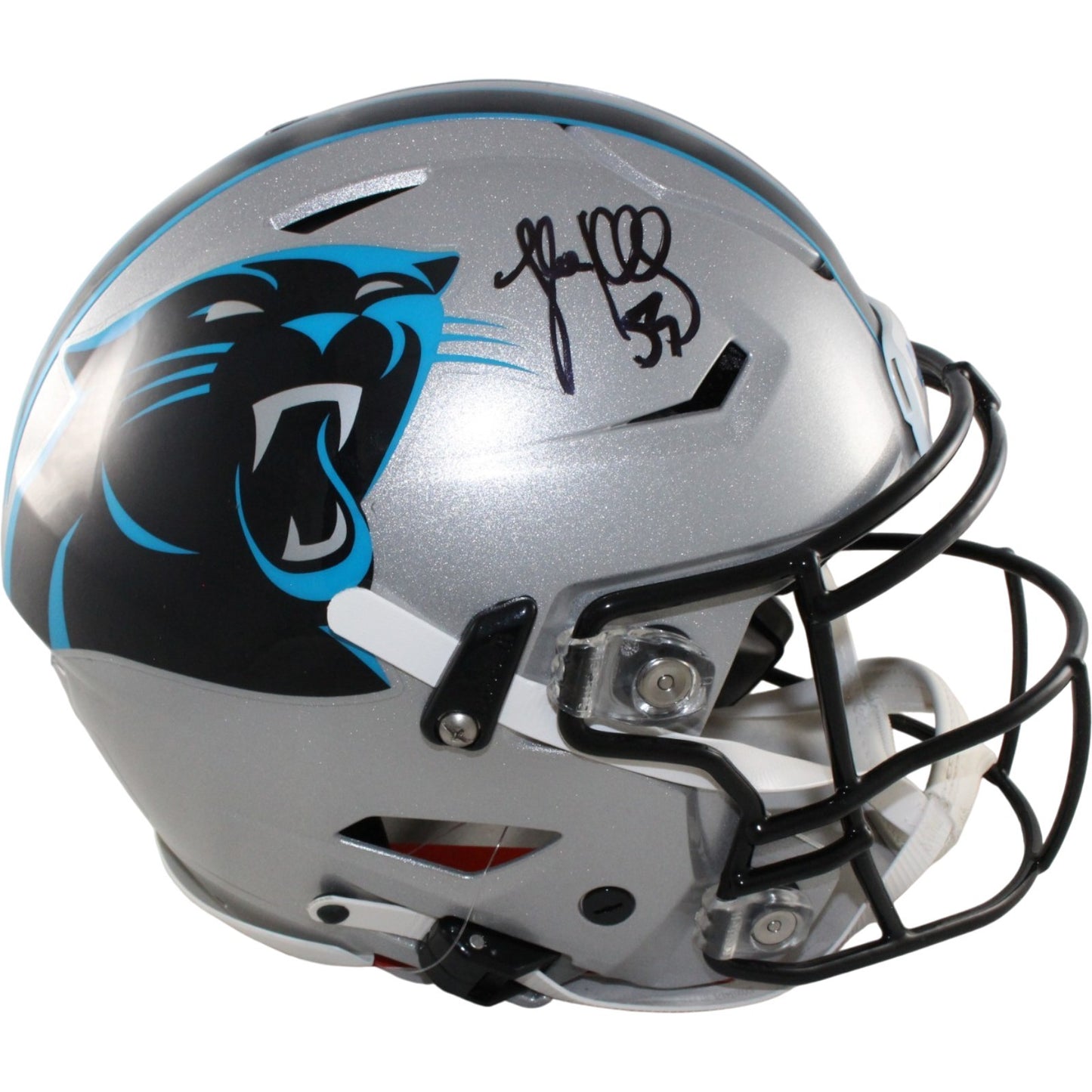 Luke Kuechly Signed Carolina Panthers Full Size Authentic SpeedFlex Helmet