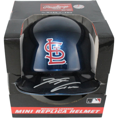 Nolan Arenado St. Louis Cardinals Autographed Chrome Mini Helmet