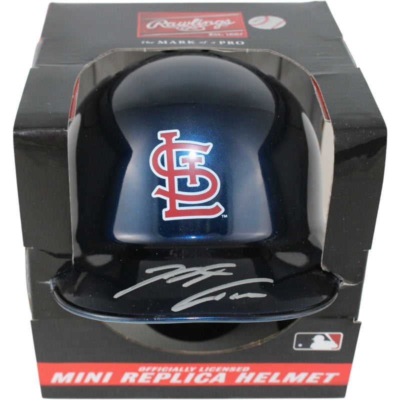 Nolan Arenado St. Louis Cardinals Autographed Chrome Mini Helmet