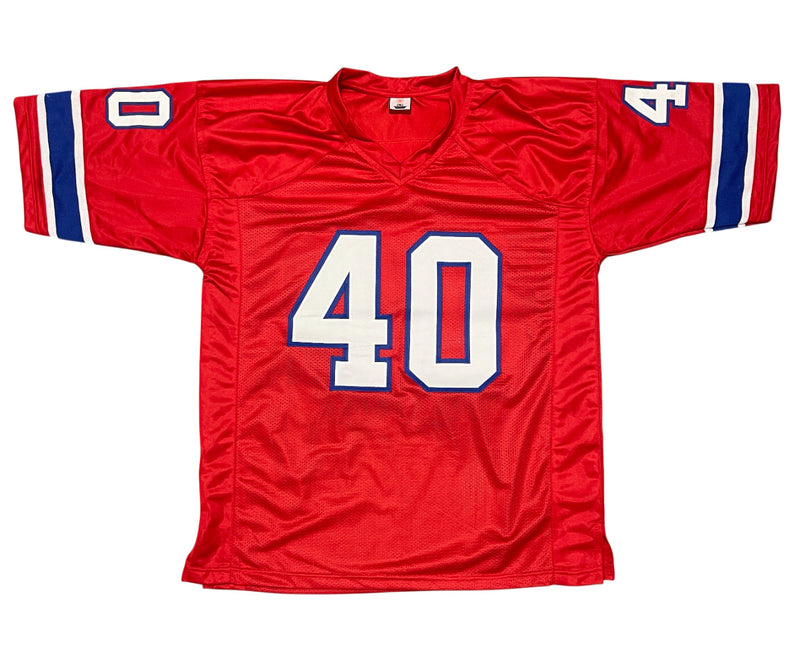 Mike Haynes Signed New England Patriots Custom Jersey (HOF 97)