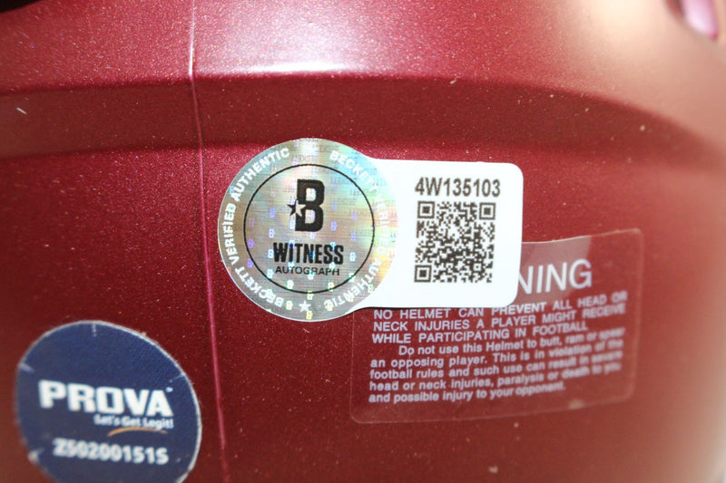 Brian Bosworth Autographed Oklahoma Sooners Mini Helmet (BAS Witnessed)