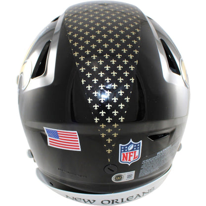 Alvin Kamara Autographed New Orleans Saints 2022 Alternate Speedflex Helmet