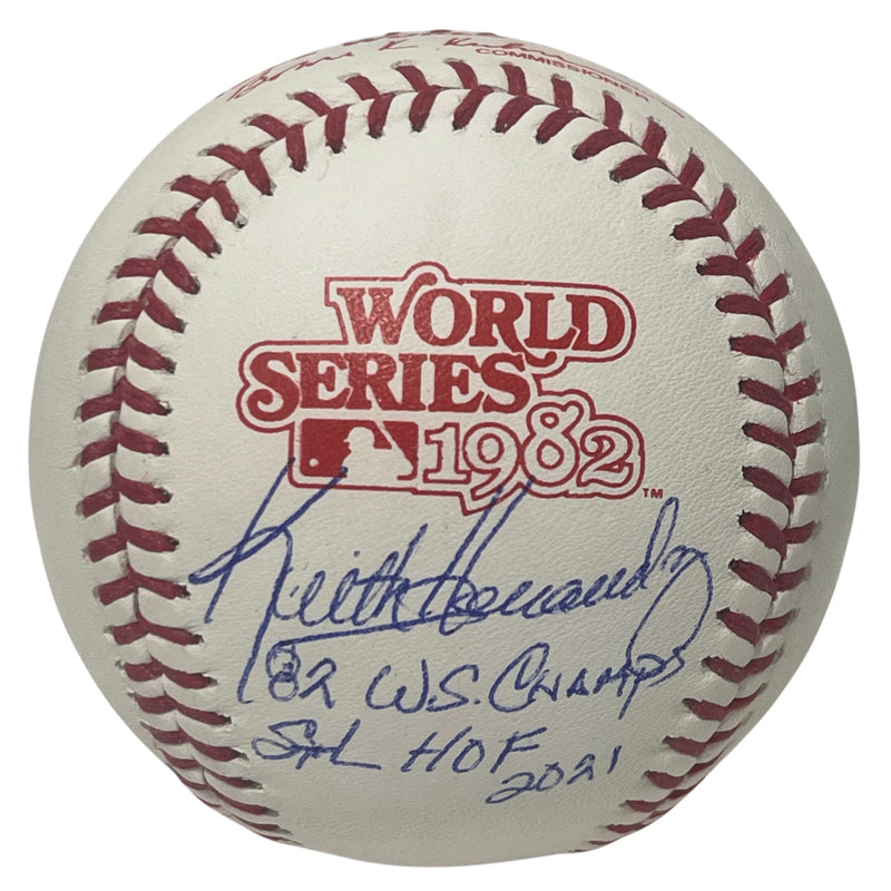 Keith Hernandez Signed Baseball 1982 World Series (2 Inscriptions) JSA