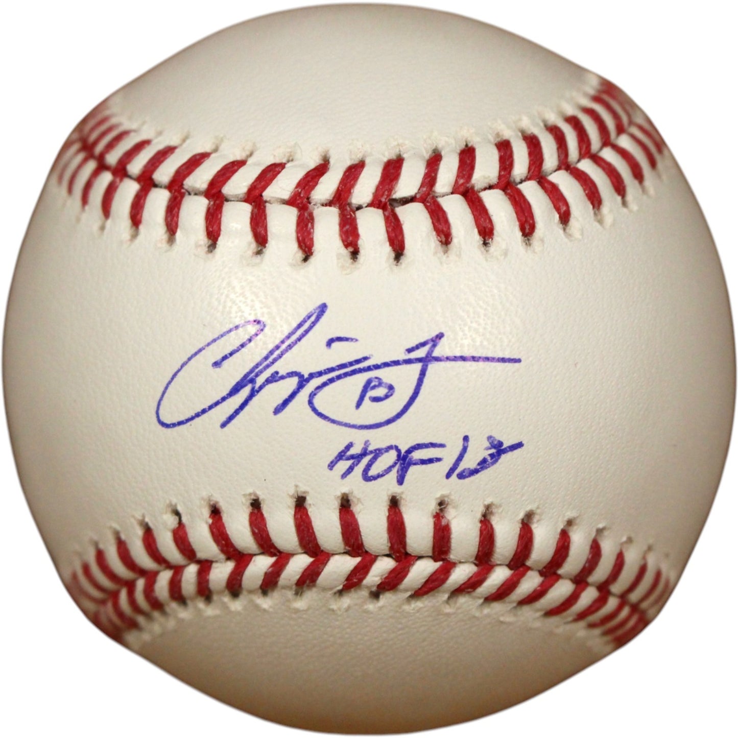 Chipper Jones Autographed Atlanta Braves OML Baseball HOF 2018