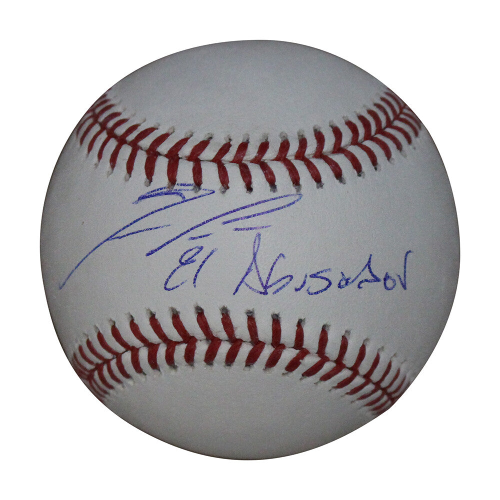 Ronald Acuna Autographed Atlanta Braves OML Baseball "El Abusador" BAS