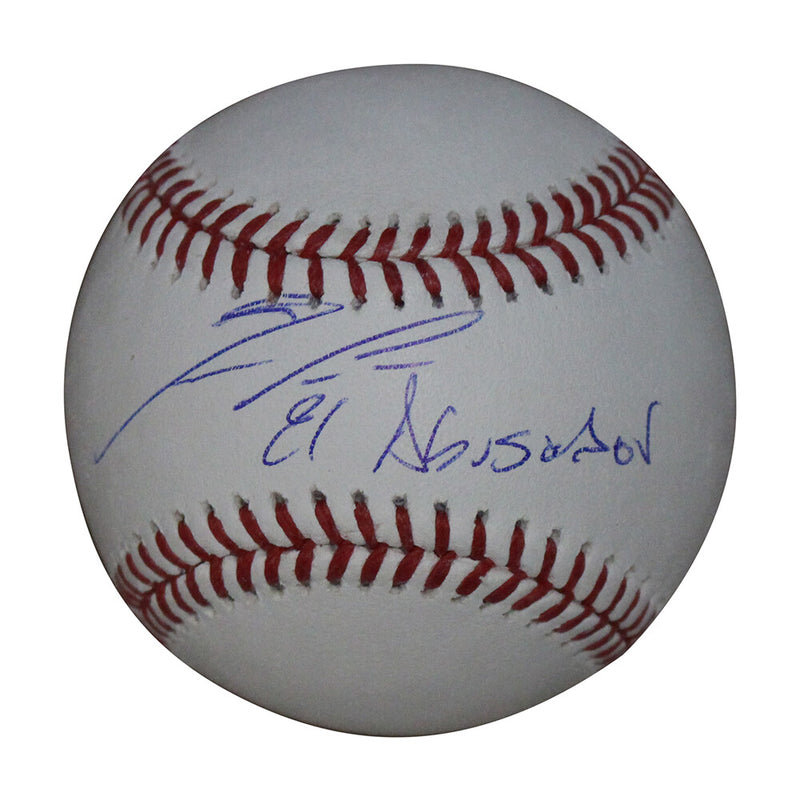 Ronald Acuna Autographed Atlanta Braves OML Baseball "El Abusador" BAS