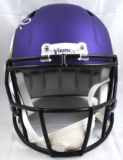 Randy Moss Autographed Minnesota Vikings Full Size Speed Helmet