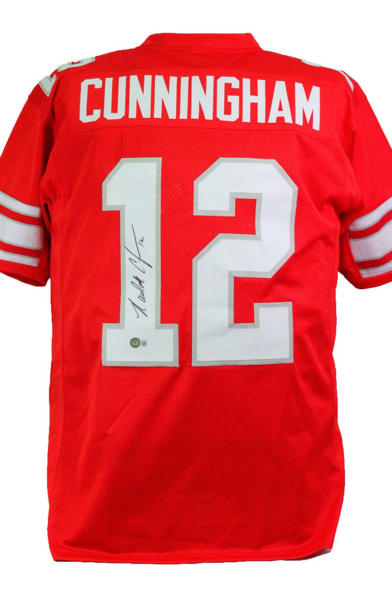 Randall Cunningham Signed UNLV Rebels Custom Red Jersey