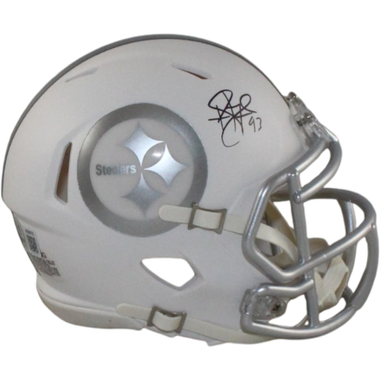 Troy Polamalu Pittsburgh Steelers Signed Ice Mini Helmet